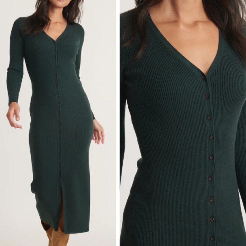 Marine Layer Brea Rib Midi Dress - Picture 2 of 4